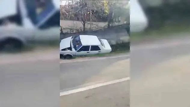 Sinop'ta Otomobil Su Kanalına Düştü: 1 Yaralı
