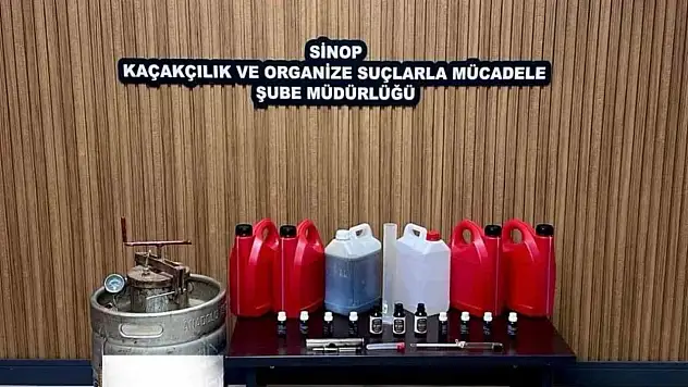 Sinop'ta sahte alkol operasyonu:1 gözaltı