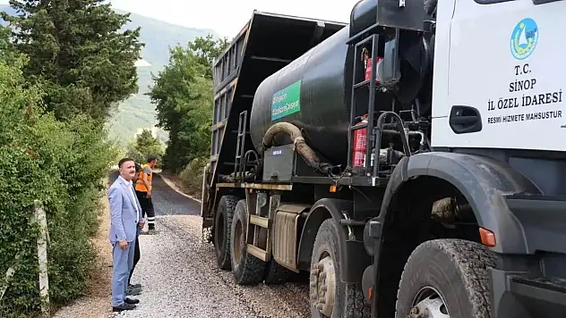 Sinop'ta sathi kaplama çalışmaları
