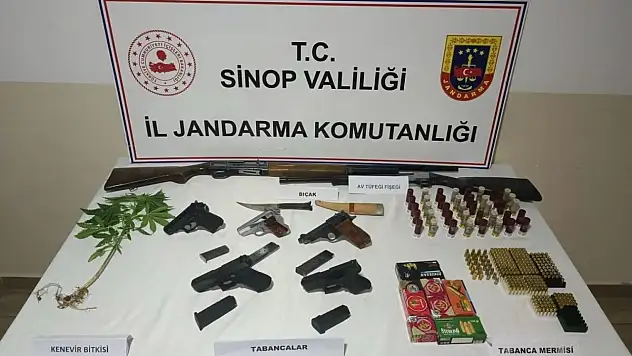 Sinop'ta Silah Ve Uyuşturucu Operasyonu
