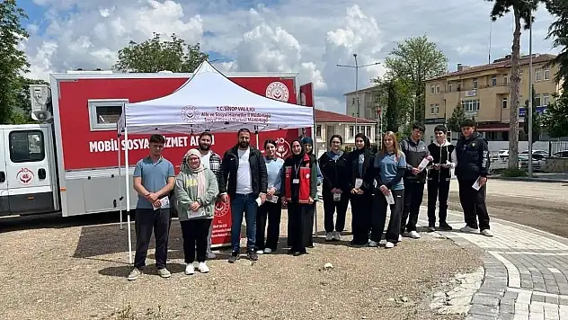 Sinop'ta Sosyal Hizmetler Sahaya İndi
