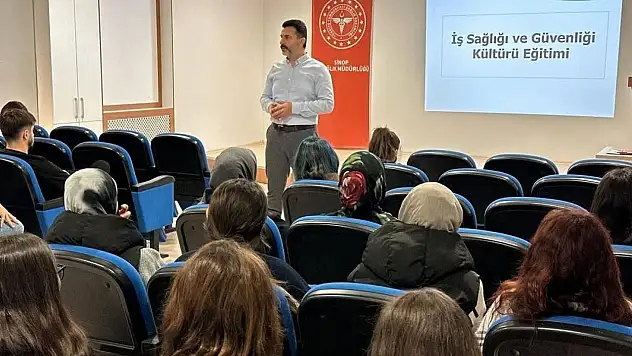 Sinop'ta Stajyer Öğrencilere 'İş Güvenliği' Eğitimi