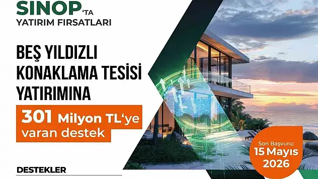 Sinop'ta Turizm Yatırımlarına Dev Destek