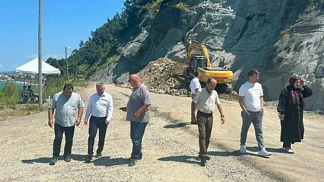 Sinop'ta yol ve Köy Yaşam Merkezi çalışmaları
