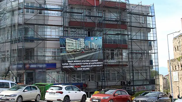Sinop'ta dış cephe iyileştirme çalışmaları başladı