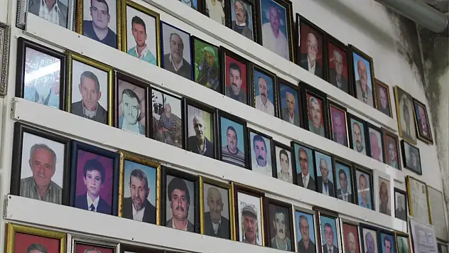 Sinop'taki kahvehanede anı duvarı