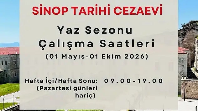 Sinop Tarihi Cezaevi'nde Ziyaret Saatlerine Yeni Düzenleme