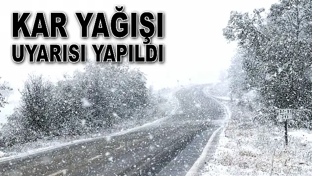 Soğuk Hava Ve Kar Yağışı Uyarısı Yapıldı