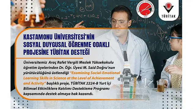 Sosyal Duygusal Öğrenme Odaklı Projesine TÜBİTAK Desteği