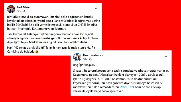 Sosyal medyada Merkez İlçe atışması