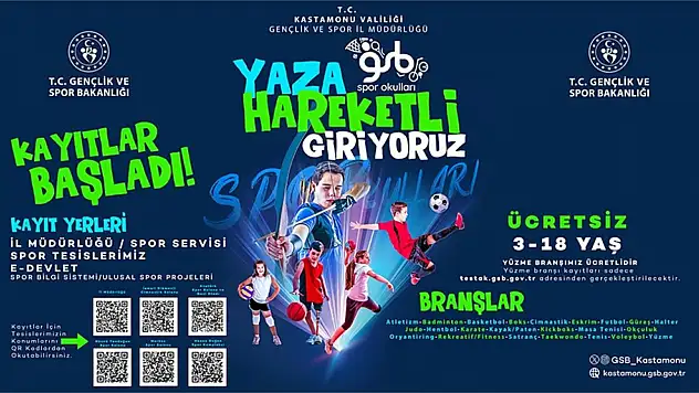 Spor Okulları Kayıtları Başladı