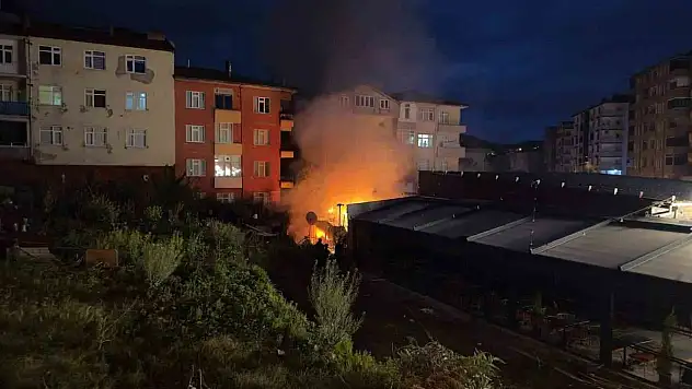 Süs Bitkileri Serasında Yangın Çıktı