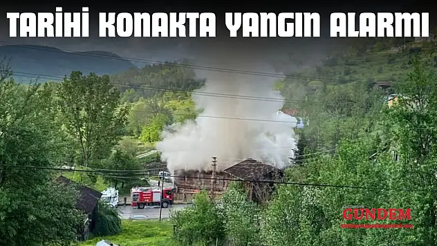 Tarihi Konakta Yangın Alarmı