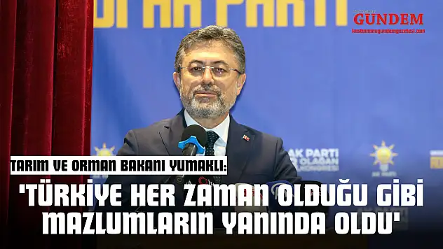 Tarım Ve Orman Bakanı Yumaklı, Azdavay'da Konuştu