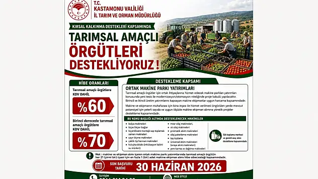 Tarımsal Amaçlı Örgütlere Büyük Destek