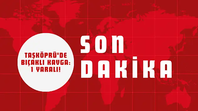 Taşköprü'de Bıçaklı Kavga: 1 Yaralı!