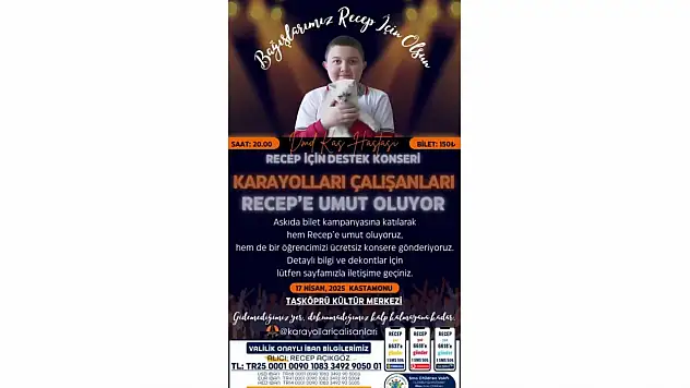 Taşköprü'de Dayanışma Gecesi: Recep İçin Müzik Dolu Akşam