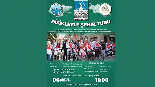 Taşköprü'de Festival Coşkusuna Bisiklet Turu Eşlik Edecek