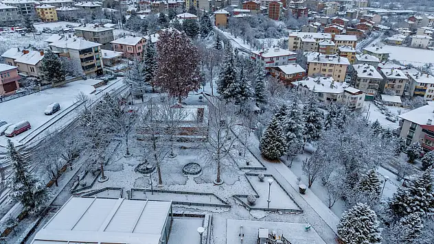 Taşköprü'de Kar Kartpostallık Görüntüler Oluşturdu