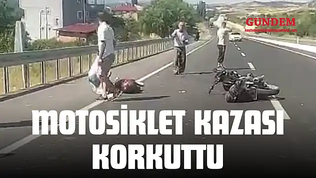 Taşköprü'de Motosiklet Kazası Korkuttu