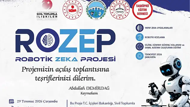 Taşköprü'de 'Robotik Zeka Projesi' Tanıtılıyor