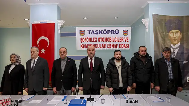 Taşköprü'de Şoförler ve Kamyoncular Esnaf Odası Genel Kurulu Yapıldı