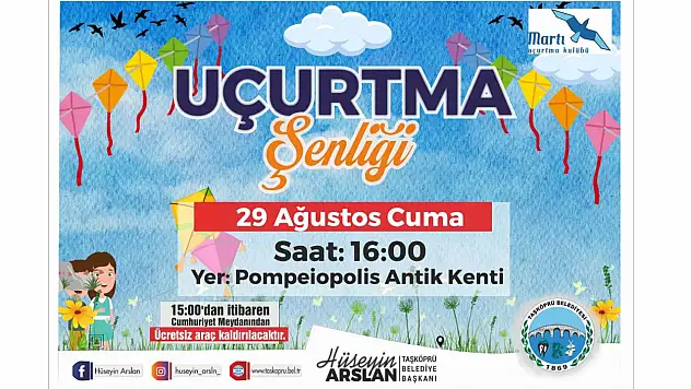 Taşköprü'de Uçurtma Şenliği Düzenlenecek