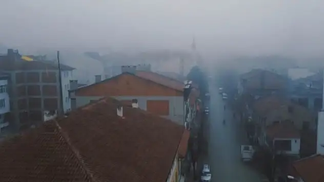 Taşköprü'de Yoğun Sis Etkili Oldu