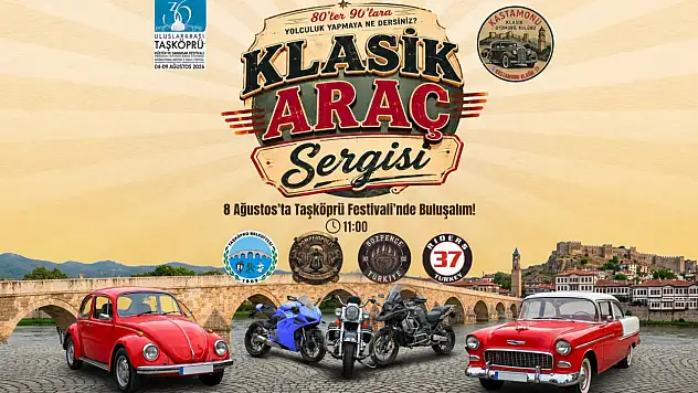 Taşköprü Sarımsak Festivali'nde Klasik Araç Sergisi Düzenlenecek