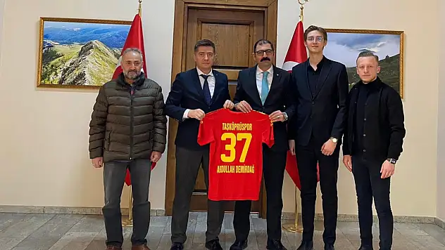 Taşköprüspor'dan Kaymakam Abdullah Demirdağ'a Ziyaret