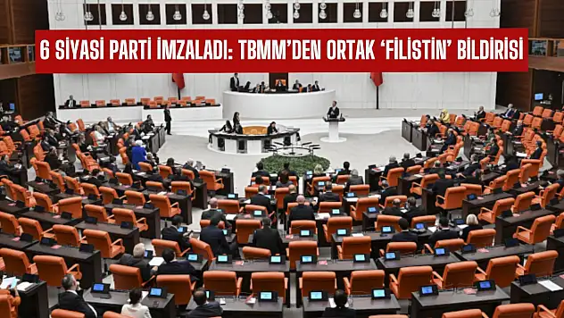 TBMM'den ortak 'Filistin' bildirisi