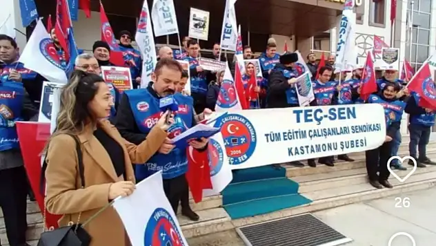 TEÇ-SEN Şube Başkanı Enver Değirmenci: 'Eğitim Çalışanlarının Hakları Teslim Edilsin'