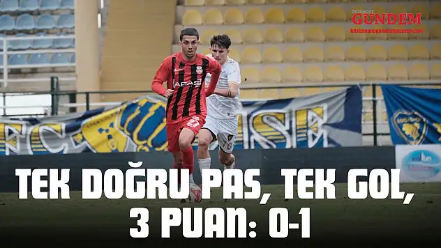 Tek Doğru Pas, Tek Gol, 3 Puan: 0-1