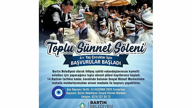 Toplu Sünnet Şöleni İçin Başvurular Başladı