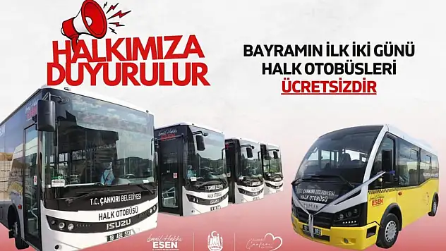 Toplu Taşıma Ücretsiz Olacak