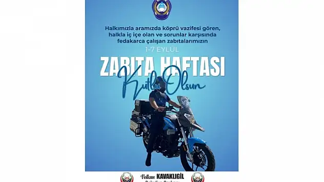 Tosya Belediye Başkanı Volkan Kavaklıgil'den Zabıta Haftası Mesajı