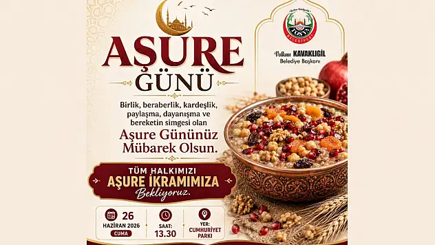 Tosya Belediyesi'nden Aşure İkramına Davet