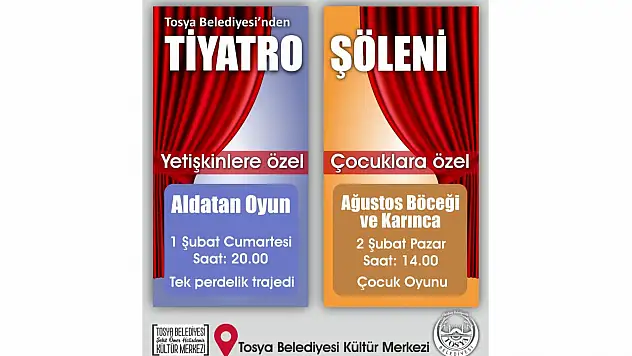 Tosya Belediyesi'nden Tiyatro Etkinliği