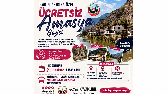 Tosya Belediyesi'nden Yeni Gezi Hamlesi