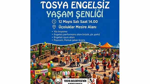 Tosya'da Engelsiz Yaşam Şenliği Düzenlenecek