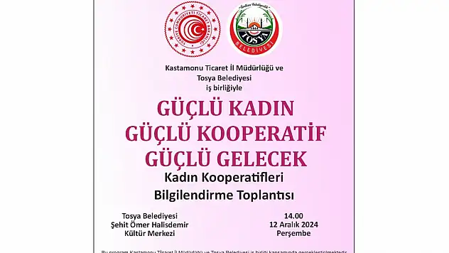 Tosya'da O Toplantı Düzenlenecek