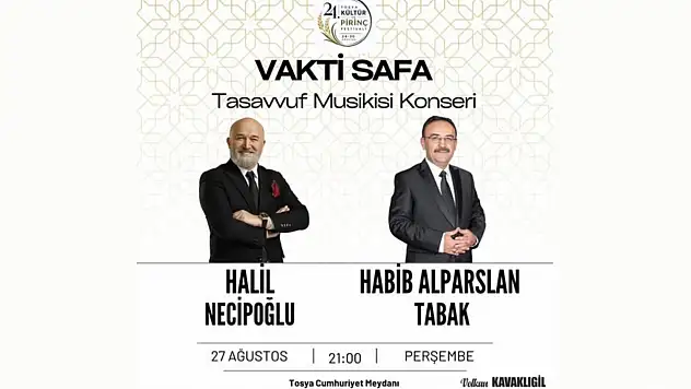 Tosya'da Tasavvuf Müziği Rüzgarı Esecek