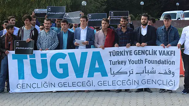 TÜGVA, Halep katliamına sessiz kalmadı