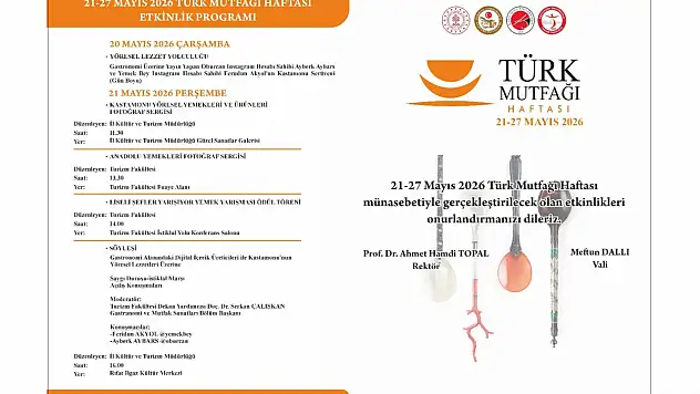 Türk Mutfağı Haftası 'Bir Sofrada Miras' Temasıyla Kutlanıyor