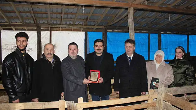 Türkeli'de Örnek Koyunculuğa Başarı Plaketi