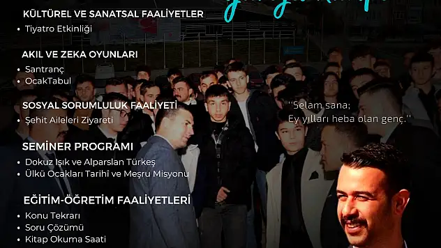 Ülkü Ocakları'ndan yarıyıl tatili için kamp