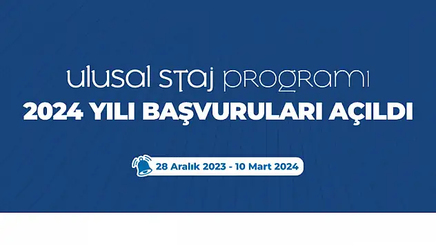 Ulusal Staj Programı Başvuruları Açıldı
