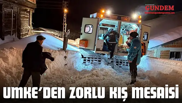 UMKE'den Zorlu Kış Mesaisi