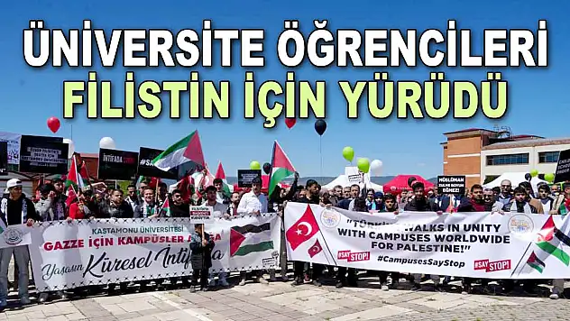 Üniversite Öğrencileri Filistin için Yürüdü