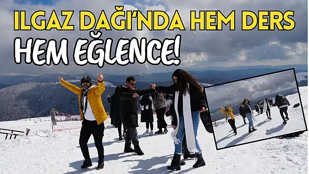 Üniversite Öğrencilerinden Ilgaz Dağı'nın Zirvesinde Hem Ders Hem Eğlence
